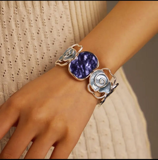 Brazalete Blue Silver