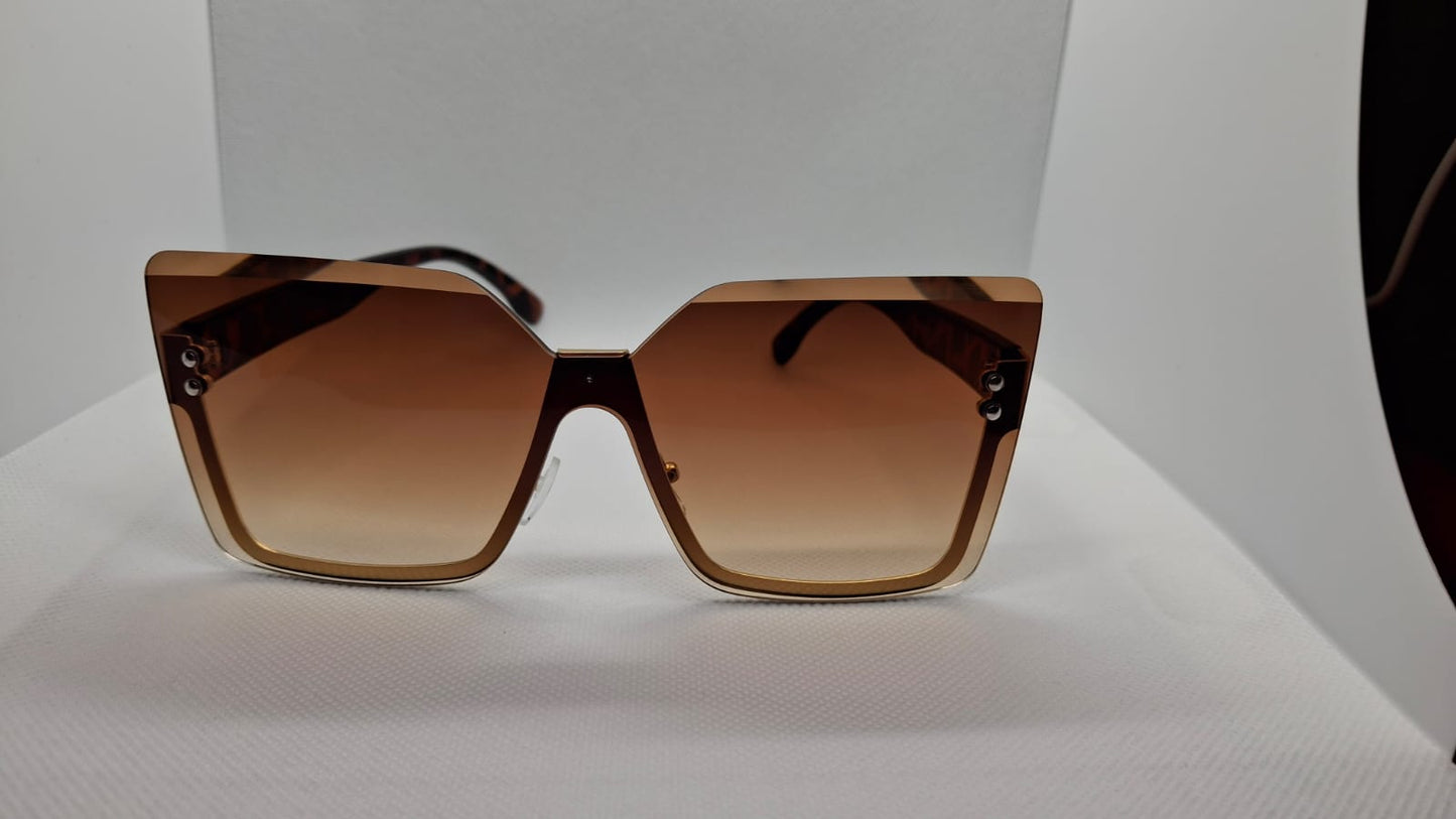 Brown fashion sunglasses